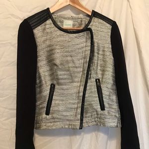 Stylish Faux Leather Chanel Style Jacket